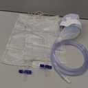Wearable Urine Collection System with 1000ml & 2000ml Drainage Bags, Reusable Silicone Catheter, Soft Adjustable Cotton Pants for All-Day Comfort, Elderly Men Blue