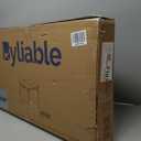 34" Square Folding Card Table, Fold-in-Half Utility Dining Portable Table Heavy Duty HDPE White Plastic Foldable with Carrying Handle Indoor Outdoor for Picnic, Camping, Party