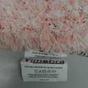 Yimobra Light Pink and White Bathroom Rugs Non Slip Washable, Ultra Soft and Water Absorbent Bath Mats, Plush Fluffy Shower Mat Outside, Microfiber Thick Matts for Bathroom Floor/Sink, 24x17