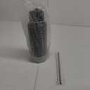 Koodee 32 oz Water Bottle with Wide Handle Straw Lid, Vacuum Insulated 18/8 Stainless Steel Wide Mouth Flask (Black)