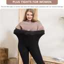 2 x Plus Size Tights for Women 80D Soft Solid Color Opaque Pantyhose High Waist Control Top Stockings 2 Pairs (XXXL)