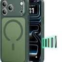 ESR for iPhone 17 Pro Case, Camera Control Cover, Compatible with MagSafe, Shockproof Military-Grade Protection, Magnetic Phone Case for iPhone 17 Pro, Classic Hybrid Case, Frosted Green