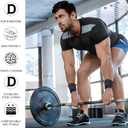 Weightlifting Straps with D Ring, Lifting Straps with D Rings Adjustable Suitable for Deadlift Fitness Weightlifting Strength Training Unisex (Black)