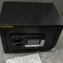 1.2 Cubic Feet Small Fire Safe Box for Home, Fireproof Lock Box, Security Money Safe with Digital Keypad, Spare Keys and Removable Shelf, Personal Home Safes for Money, Jewelry, ID Documents