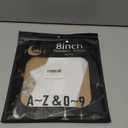 8 Inch White Metal Letters, Modern House Numbers for Outside, White Door Mailbox Numbers, Metal House Address Letter and Number for Office Apartment Outside (6)