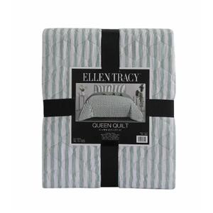 Ellen Tracy Quilt - Green/White 104x90 