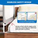 3-Piece Queen Size Bed Rails for Toddlers, with Headboard Rod -Height Adjustable Baby' Safety Bed Rails Guard for Queen Size Bed(3Pack 78.7"x78.7"x59"-Gray)