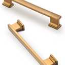 10 Pack 6 Inch Length|5 Inch(128mm) Hole Center Champagne Bronze Kitchen Cabinet Handles, Cabinet Pulls Kitchen Cabinet Hardware, Cupboard Pulls, Drawer Handles