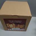 Lulu Home Christmas Lighted Boxes, Set of 3 60 LED Light Up Decor Outdoor, Light Up Christmas Boxes Present Decorations Outdoor Yard (clear)