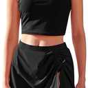 Tankini Swimsuits for Women Two Piece Suit with Skirt Tummy Control Bathing Suits Floral Tankini Set with High Waist, XL