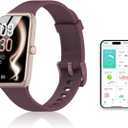 Smart Watches for Women Men (Answer/Make Calls) Compatible with iPhone/Android Phones, 1.85" HD Screen Fitness Tracker Heart Rate Monitor 100+ Sports Tracker Watch Waterproof (Purple)