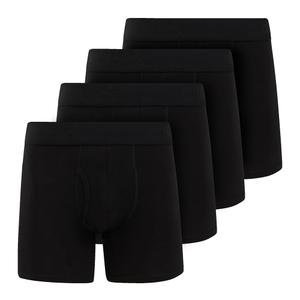 Cotton Mans Panties Black, Size M, Pack Of 4