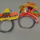 Fiesta Party Decorations Mexican Fiesta Banner Garland Hanging Swirls Honeycomb Balls Set for Cinco De Mayo Taco Mexican Theme Birthday Party Decor