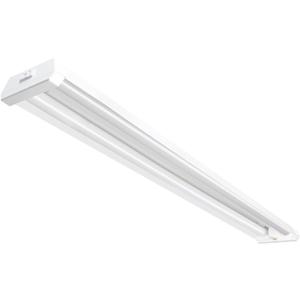 Feit Electric 4ft LED Dual Lamp Shop Light, 4500 Lumens, 4000K Cool White, Flush/Hanging Mount, Ideal for Garages & Workshops, 45W LED Garage & Workshop Lighting, 50,000 Hour Lifespan, SHOP/4X2/840/V1