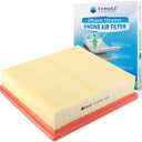 CA10755 Engine Air Filter,Pre-oiled, Longer Lifespan, fit for Avalon,Camry,Highlander,Sienna, Durango,Grand Cherokee, ES350,NX300,RX350