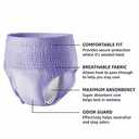 Incontinence Underwear for Women, Protective, Disposable, Postpartum, Maximum Absorbency, Medium, Lavender, 20 Count