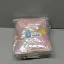 Hiroyuki Iridescent Makeup Bag, Cute Cosmetic Bag, Large Capacity Travel Pouch (Amazing, pink)