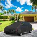 Breathable New Material, Waterproof Car Cover, Locks and Zipper Doors, Sunscreen Waterproof UV Prevention Snowproof Wind and Windproof,Suitable for Indoor Outdoor,for SUV (up to 180") B10