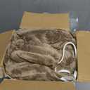 Electric Blanket Heated Throw, Soft Flannel 50"x60" Heating Blanket with 8 Hours Auto Off 10 Fast Heating Levels Machine Washable Sherpa Heated Blanket with Overheating Protection