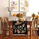3 x Cinco de Mayo Table Runner Guitar Cactus Hat Black Runner Mexican Fiesta Kitchen Dining Table Decoration Home Party Supplies 13x72 Inch