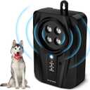 Queenmew Dog Bark Deterrent Devices, Automatic Anti Barking Device with 4 Ultrasonic Transmitters Long Range 50FT, 3 Mode Rechargble Barking Control Devices, Effective Stop Bark Box Outdoor & Indoor