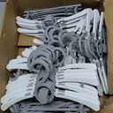 Baby Hangers for Closet Adjustable, Extendable & Stackable Kids Hangers, 11~14inch Non-Slip Plastic Kid Hangeres, Toddler Hangeres for Infant Baby Toddler Children Nursery Teen, Gray, 60PCS