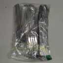 Serving Utensils Set for Partie, Silver Stainless Steel Metal Serveware Large Serving Spoons, Slotted Spoons, Forks, Tongs, Soup and Skimmer Spoon, Cake Server for Buffet, Catering, Entertaining 15pcs