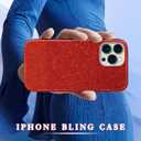 MATEPROX Compatible with iPhone 13 Pro Max Case Bling Sparkle Cute Girls Women Protective Christmas Cases Cover for iPhone 13 Pro Max 6.7" 2021(Red)