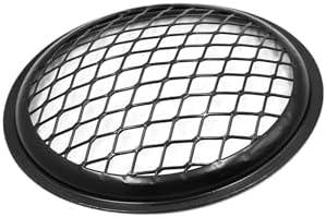 VekAuto 5.5 Inch Dia Black Metal Motorcycle Headlight Mesh Grill Protector Guard Cover Auto Accessories