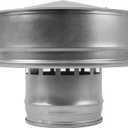 Vent Systems 5" Inch Galvanized Steel Round Roof Vent Cap - All-Season Round Exhaust Protector Cap - Perfect Insulation Roof Vent Cover - Chimney Rain Guard 125 mm