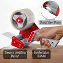 Mr. Pen 3-Inch Heavy Duty Packaging Tape Dispenser Gun - Clear Tape for Packing Boxes & Moving