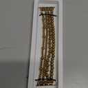 AIRSPO Gold Beaded Bracelets Compatible for Apple Watch Band 38mm 40mm 41mm 42mm 44mm 45mm Women, Fashion Handmade Dressy iPhone Watch Bands Elastic Strap for iWatch Series 11 10 9 SE 8 7 6 5 4 3 2 1