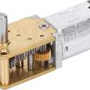 Mini Micro Metal Gear Motor, Reduction Motor Geared Motor N20 DC12V Speed Reduction CW/CCW Micro Motor DC Gear Motor(DC12v16RPM)