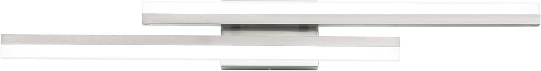 PRESDE 32 Inch LED Bathroom Vanity Light Bar, Modern Brushed Nickel Bath Lighting Fixture Over Mirror Dimmable