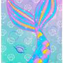 Mermaid Beach Towel, Mermaid Girl Beach Towel for Kid | Microfiber Bath Towels Gifts, Microfiber Bath Travel Towels for Women Yoga Sports 30" X 60"