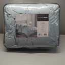 Madison Park Laurel Cozy Comforter Set - Traditional Tufted Faux Silk Design, All Season Down Alternative Bedding with Matching Shams, Decorative Pillow, Seafoam Queen(90"x90") 7 Piece