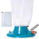 U.S. Pool Supply Professional Swimming Pool Leaf Terminator Vacuum - 15" Pool Cleaner Body, 8 Pressure Jets, 4 Rotating Wheels, 3 Perimeter Brushes, 2 Debris Bags - Below or Above-Ground Sucker Eater