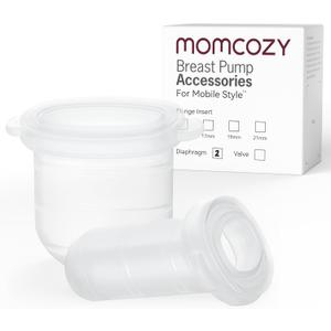 Momcozy Mobile Style | M6 Diaphragm, Original Mobile Style | M6 Breast Pump Replacement Accessories, 2PCS (Transparent)