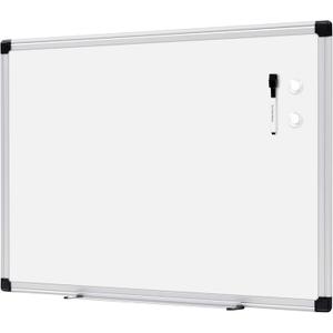 Amazon Basics Magnetic Dry Erase Whiteboard, 24" x 18", Aluminum Frame, Silver/White, Presentation Board for Writing Notes