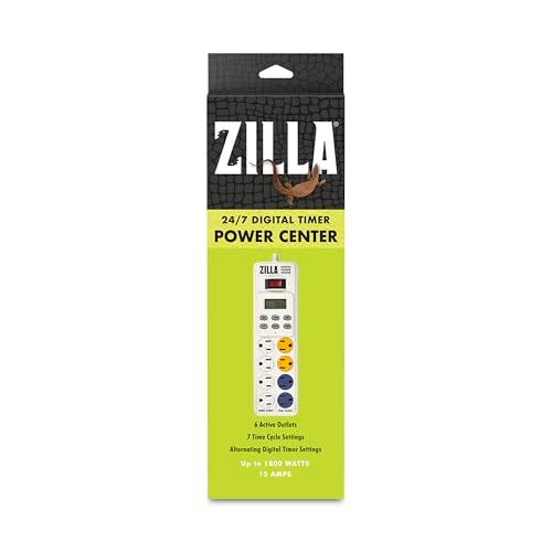 Zilla Reptile Pet Habitat Lighting & Terrarium Heat Power Center Timer, Digital