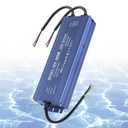 LED Driver 12V 300W Waterproof IP67 LED Power Supply 110V AC to 12V DC 25A 300 Watt Quiet Low Volt Converter LEDs Transformer Constant Voltage Ultra Slim for LEDs Strip, Indoor & Outdoor