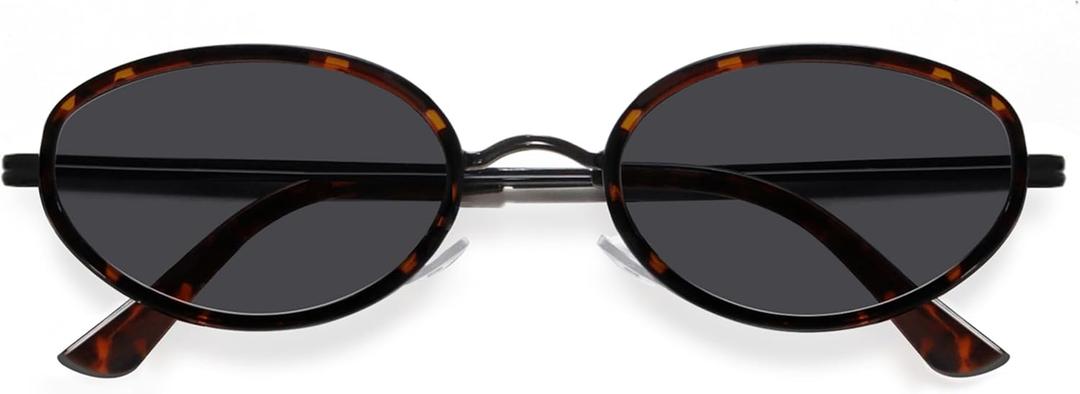 BOTEN Retro Oval Sunglasses for Women 90s Small Gold Frame Sun Glasses Lightweight Cute Chic Sunnies