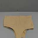Werena Tummy Control Thong Shapewear for Women Seamless Shaping Thong Panties Body Shaper Underwear (Small, 01# Beige-mid Waisted(has Boning))
