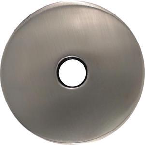 Corla 4" Modern Oversized Shower Arm Flange | Universal Replacement Escutcheon Cover Plate (Brushed Nickel)