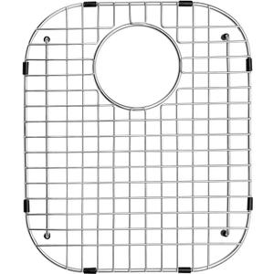 Serene Valley Sink Bottom Grid 13-11/16" X 16-5/8", Rear Drain with Corner Radius 3-1/2", Sink Protector NDG1416R