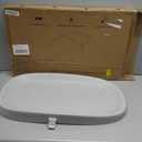 Papablic Wipeable Baby Changing Pad with Removable Safety Strap, Easy to Clean & Non-Slip Waterproof, Changing Pad for Dresser,Bed (Grey)