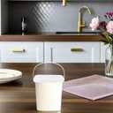 UPKOCH Thickened Square Ice Bucket Storage Container with Lid 3.14X3.14X2.83In Plastic Ice Cube Holder for Kitchen Freezer Food and Cream Storage (8X8CM, Transparent)