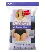 Hanes womens Cotton briefs underwear, 6 Pack - Hi Cut Assorted 1, 2XL