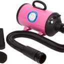 Flying Pig High Velocity Dog Pet Grooming Dryer w/Heater (Model: Flying One, Pink)