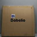 Babelio 31.5-55" No Bottom Bar Baby Gate Extra Wide, 2-in-1 Auto Close Dog Gate for The House, Stairs and Doorways, with Large Walk Thru Door, Black